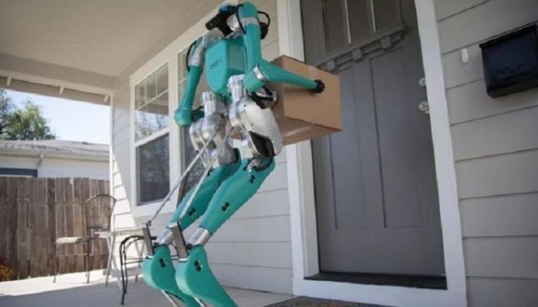 نموذج لأحد روبوتات توصيل الطلبات