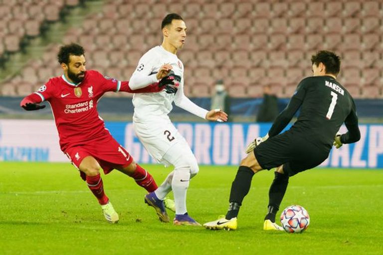 صلاح يسجل هدفه التاريخي محمد صلاح من مباراة ليفربول وميتيلاند