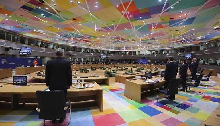 قادة الاتحاد الأوروبي خلال اجتماعهم في بروكسل - أ.ف.ب