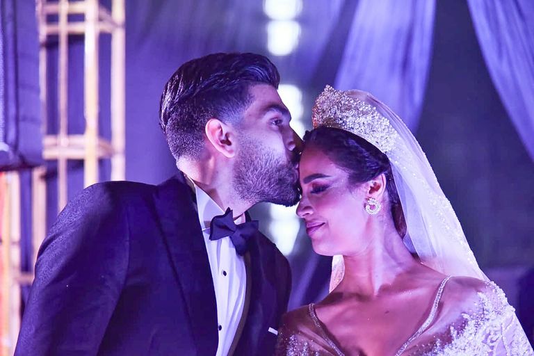 جانب من حفل زفاف رنا سماحة وسامر أبوطالب