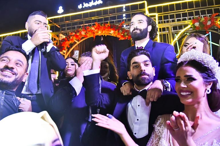 جانب من حفل زفاف رنا سماحة وسامر أبوطالب