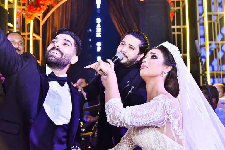 جانب من حفل زفاف رنا سماحة وسامر أبوطالب