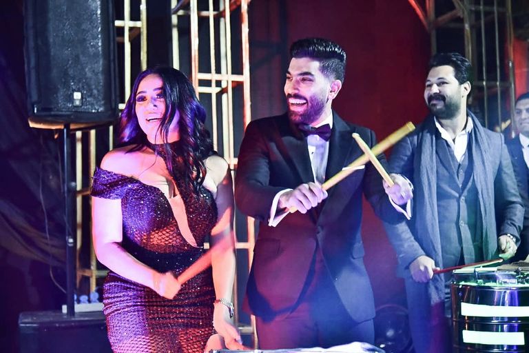 جانب من حفل زفاف رنا سماحة وسامر أبوطالب