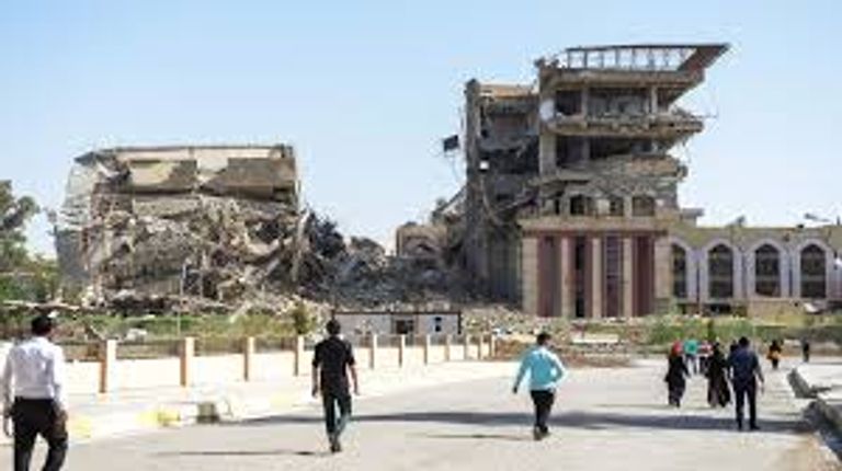 جامع النوري الكبير في الموصل بعد تفجيره من قبل داعش - أرشيفية