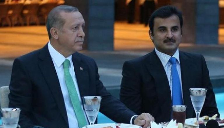تميم وأردوغان في لقاء سابق