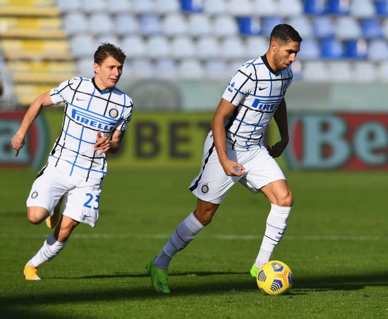 أشرف حكيمي تعرض للإصابة خلال مواجهة إنتر وكالياري في الدوري الإيطالي إنتر ميلان قلب الطاولة على كالياري في الدوري الإيطالي