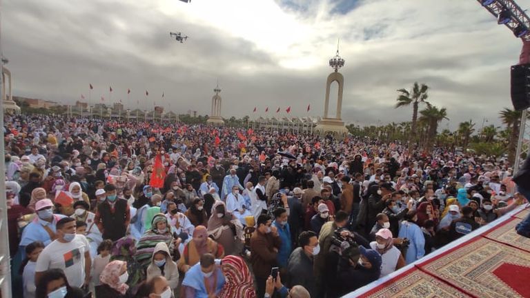 تجمع خطابي لأبناء العيون احتفالا بالاعتراف الأمريكي