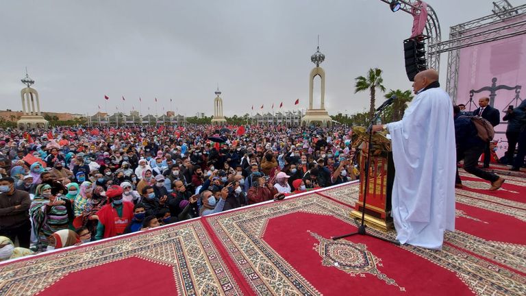 تجمع خطابي لأبناء العيون احتفالا بالاعتراف الأمريكي