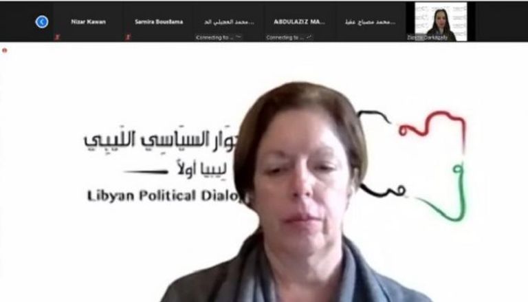 ستيفاني ويليامز خلال جولة سابقة للملتقى السياسي الليبي