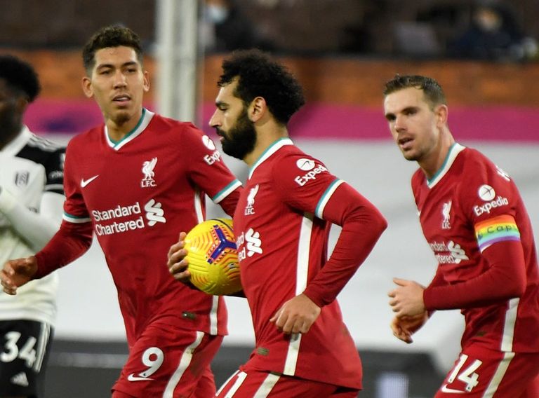 محمد صلاح نجم ليفربول سجل أمام فولهام