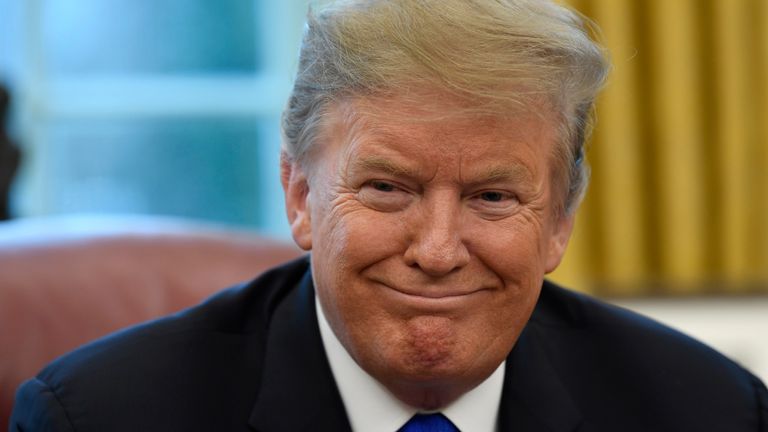 الرئيس الأمريكي دونالد ترامب