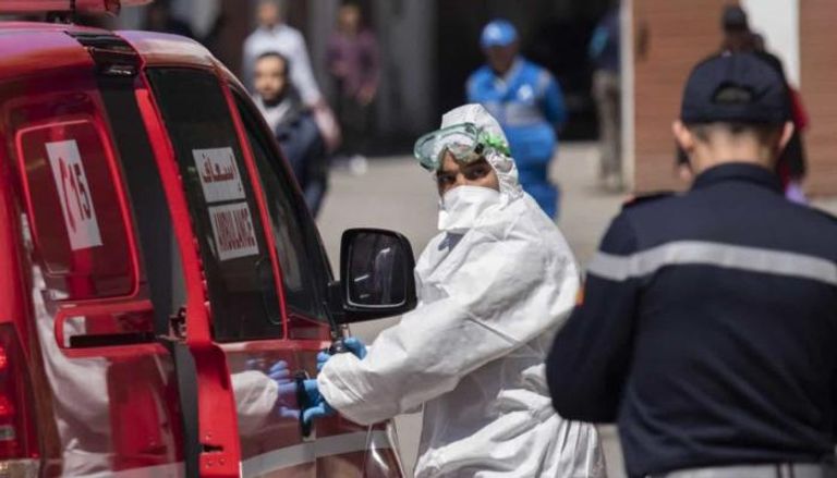 سيارة إسعاف مغربية مخصصة لنقل المصابين بكورونا