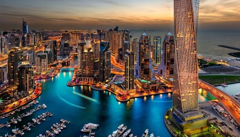 مشهد جوي لمدينة دبي