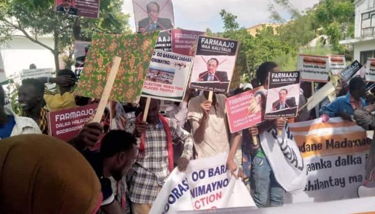 احتجاجات مناهضة للرئيس الصومالي