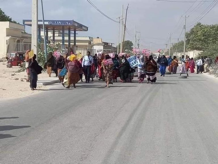 احتجاجات مناهضة للرئيس الصومالي