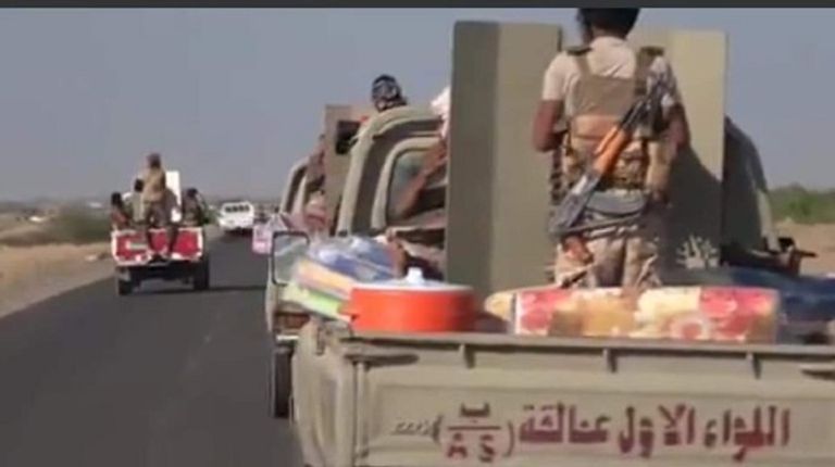 عناصر من قوات ألوية العمالقة