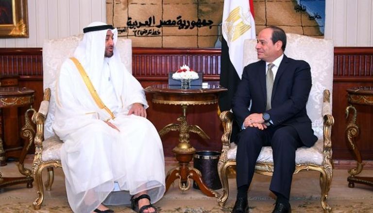 الشيخ محمد بن زايد يلتقي الرئيس المصري عبدالفتاح السيسي- أرشيفية