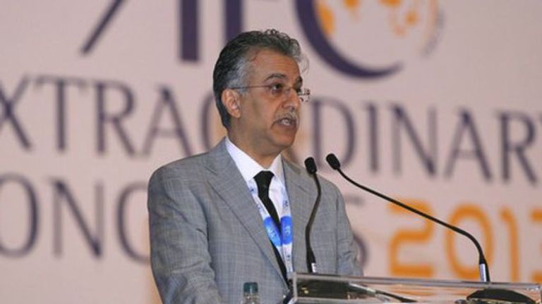 الشيخ سلمان بن إبراهيم آل خليفة رئيس الاتحاد الآسيوي لكرة القدم