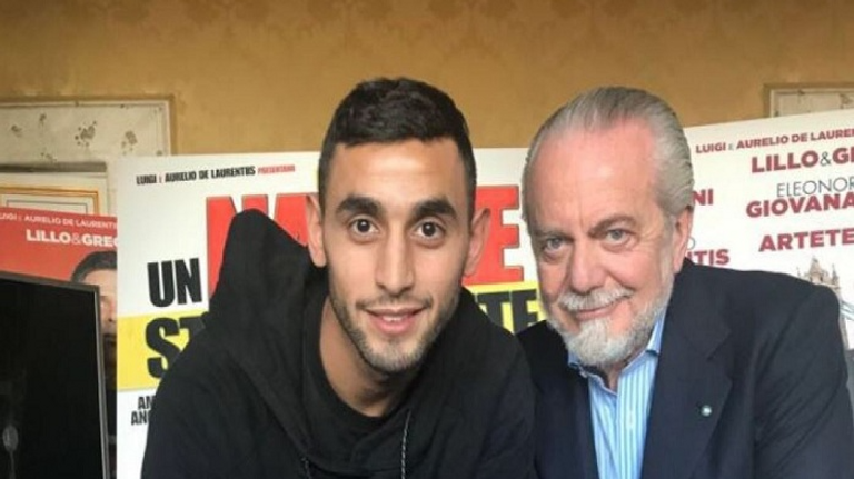 أوريليو دي لورينتيس وفوزي غلام فوزي غلام لاعب نابولي