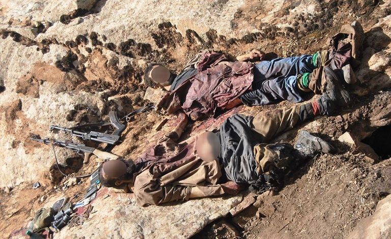 إرهابيين اثنين من تنظيم القاعدة قضى عليهما الجيش الجزائري مقر وزارة الدفاع الجزائرية - أرشيفية