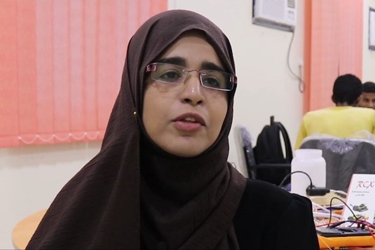 ريم حميد، رئيسة قسم الذكاء الاصطناعي بوزارة التربية والتعليم اليمنية