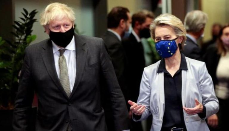  رئيسة المفوضية الأوروبية ترحب برئيس الوزراء البريطاني في بروكسل