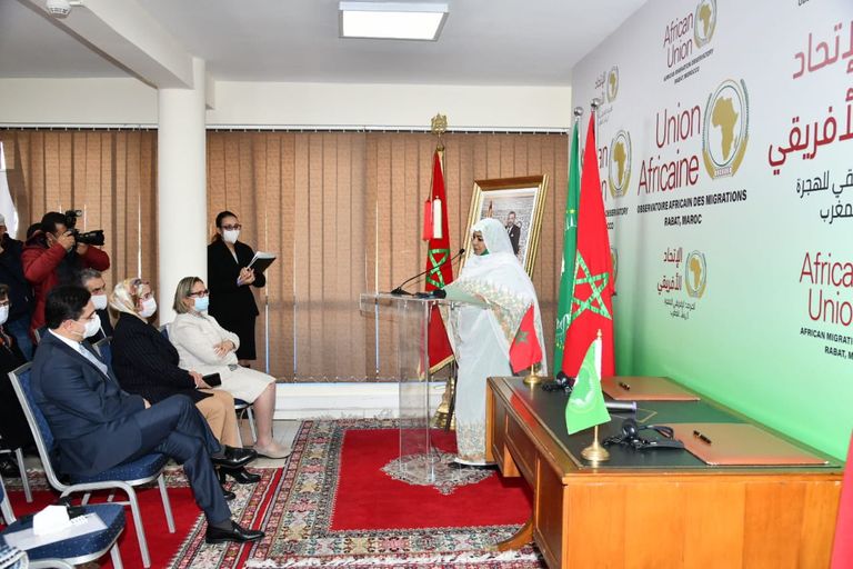 ناصر بوريطة وأميرة الفاضل يفتتحان المرصد الأفريقي للهجرة