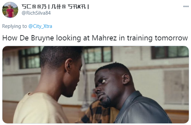 رياض محرز مع دي بروين