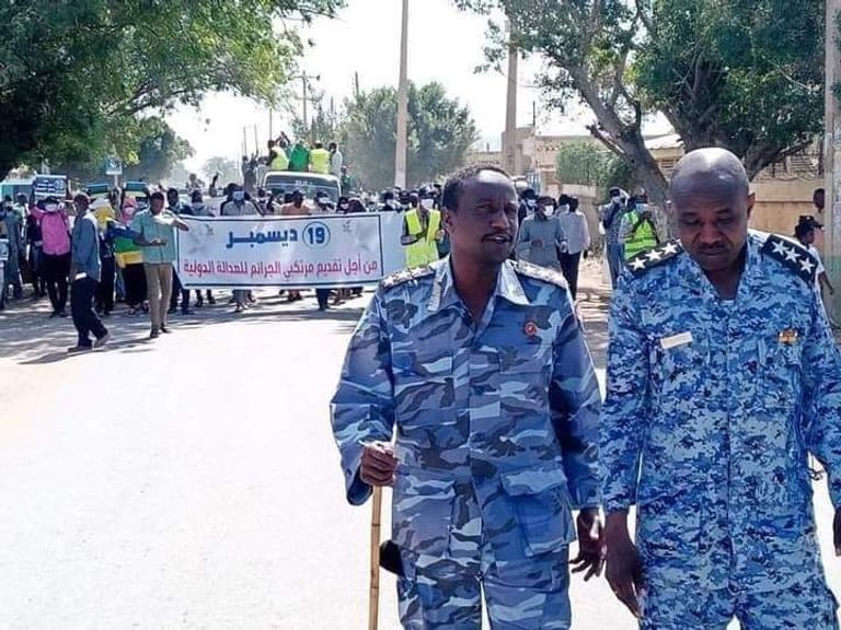 جانب من المشاركين في إحياء ذكرى الثورة السودانية