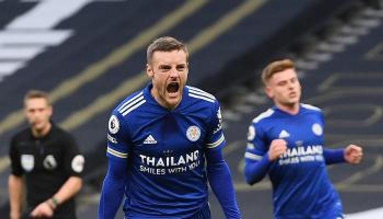 جيمي فاردي مهاجم ليستر سيتي محمد صلاح وجيمي فاردي