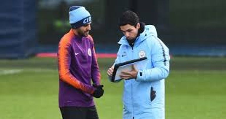 مايكل أرتيتا ورياض محرز رياض محرز نجم مانشستر سيتي