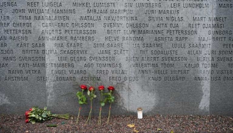 نصب تذكاري لضحايا كارثة غرق "إستونيا" في ستوكهولم