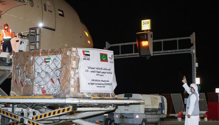 جانب من مساعدات الإمارات لموريتانيا