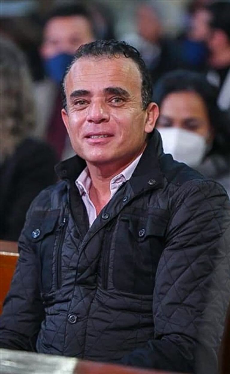 الفنان المصري، محمد الشقنقيري، في احتفالية الكريسماس بكنيسة سان جوزيف بالعاصمة المصرية القاهرة. الفنانة ليلى علوي، ترتدي الكمامة في احتفالية الكريسماس بكنيسة سان جوزيف بالعاصمة المصرية القاهرة.