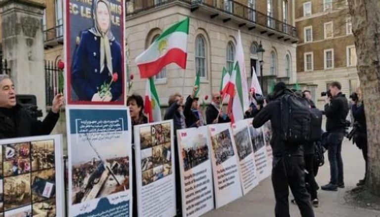مظاهرة للمعارضة الإيرانية في أوروبا-أرشيفية