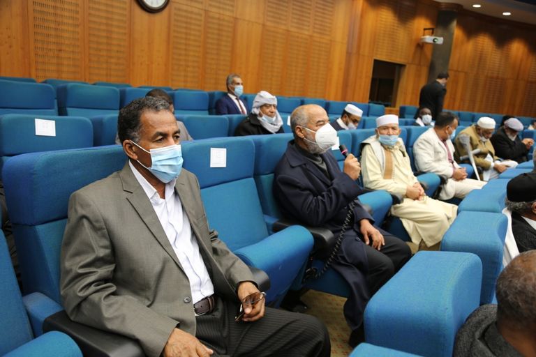 جانب من زيارة وفد الجنوب الليبي إلى القاهرة