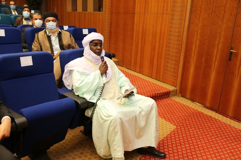 جانب من زيارة وفد الجنوب الليبي إلى القاهرة