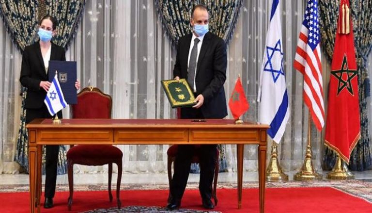 خلال توقيع عدد من الاتفاقيات بين المغرب وإسرائيل