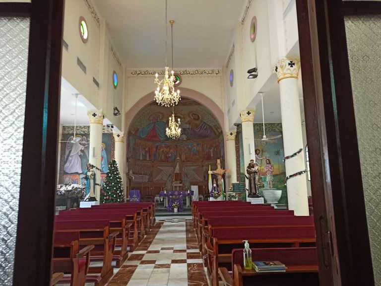 طقوس الميلاد تقتصر على صلاة المكرسين بكنيسة غزة
