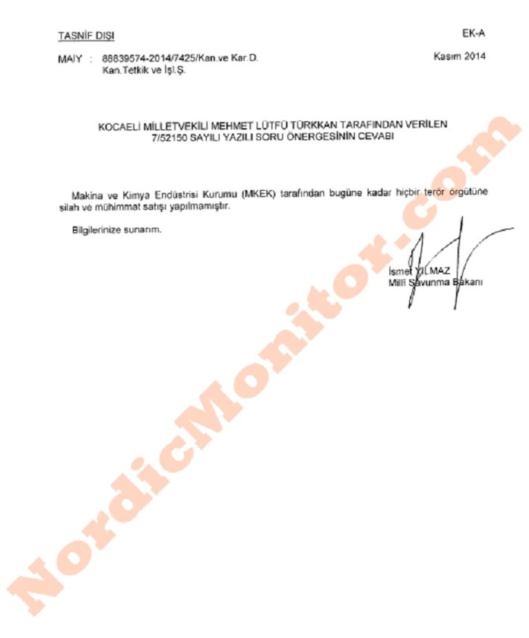 مستودعات الأسلحة التركية - نورديك مونيتور