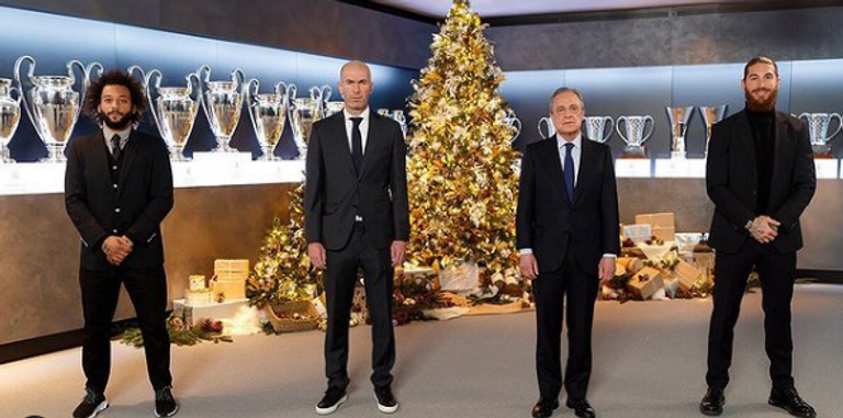 ريال مدريد  محمد صلاح مع عائلته