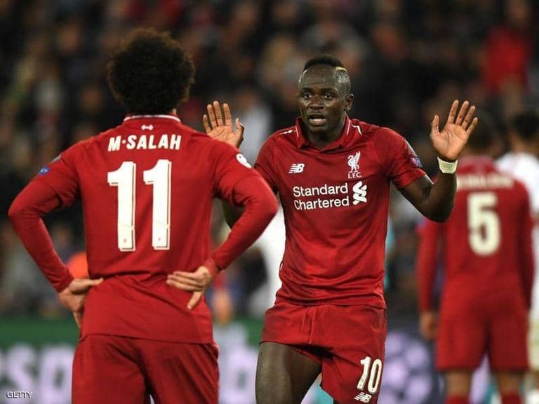 ساديو ماني مع محمد صلاح