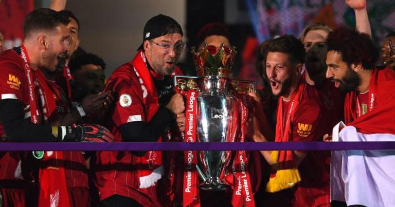 ليفربول بطل الدوري الإنجليزي 2020 يورجن كلوب مدرب ليفربول