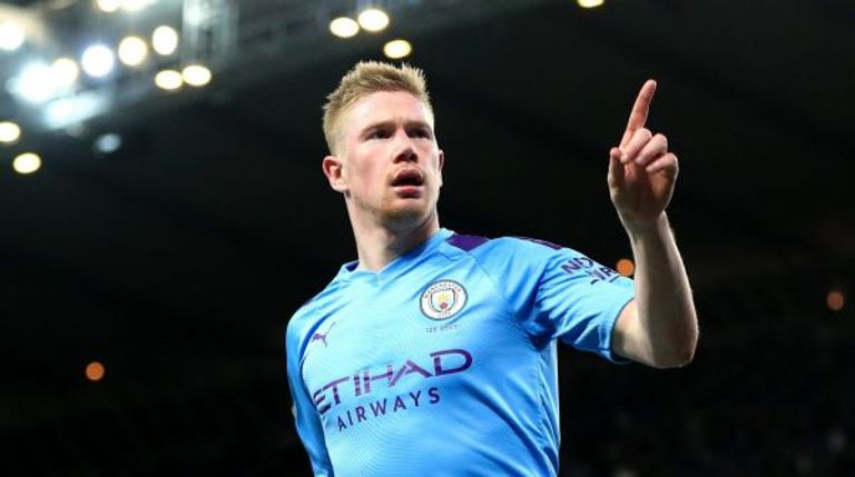 كيفن دي بروين لاعب وسط مانشستر سيتي