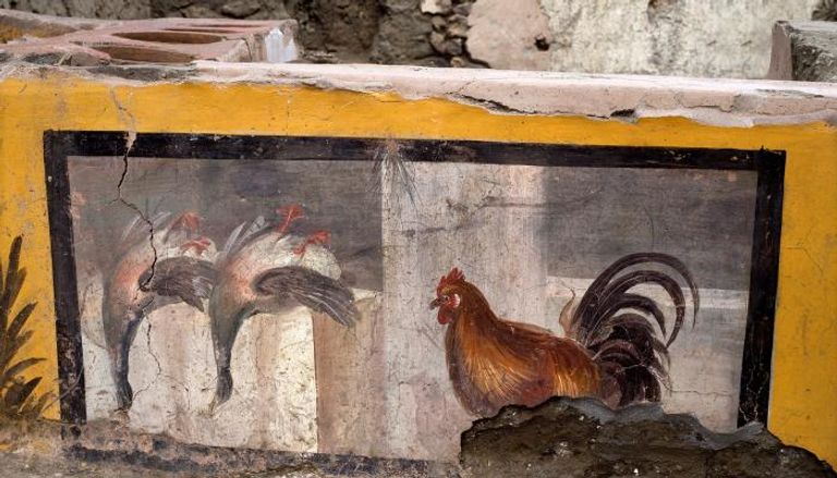 جانب من المطعم الأثري المكتشف في إيطاليا
