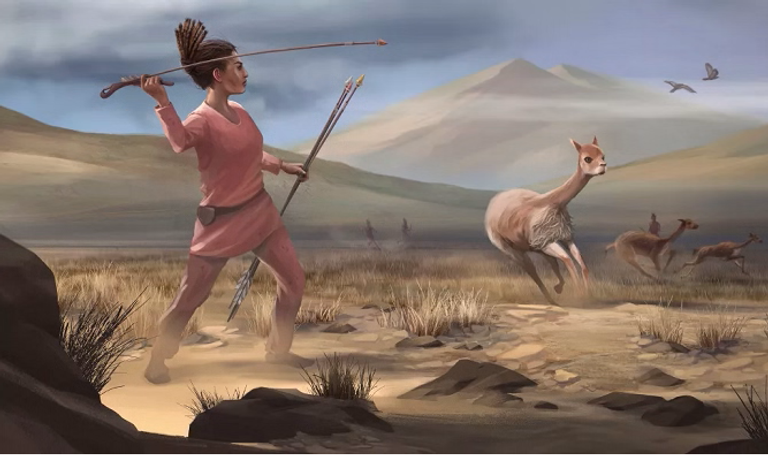 قبر سيدة يكشف عن امتهان نساء الماضي للصيد