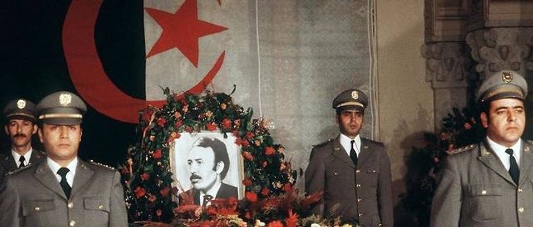 جنازة الرئيس الجزائري الراحل هواري بومدين الرئيس الجزائري الراحل هواري بومدين - أرشيفية