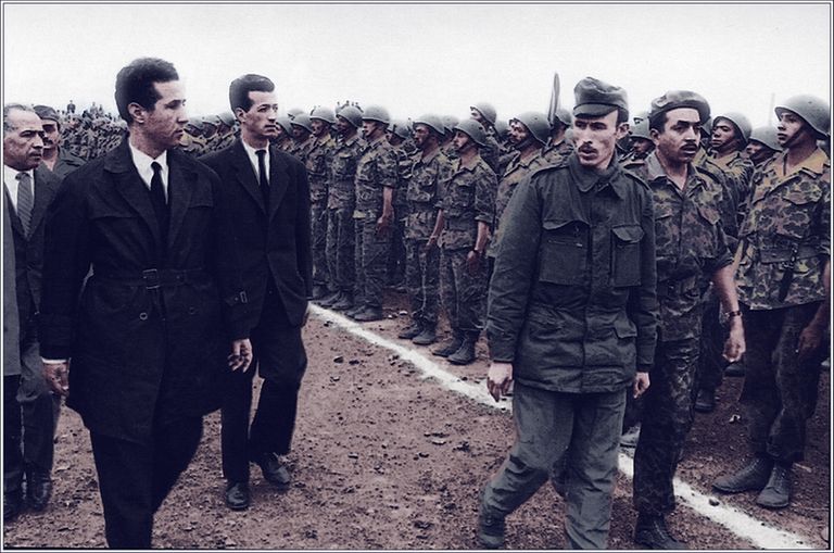 هواري بومدين أحمد بن بلة رحمهما الله الرئيس الجزائري الراحل هواري بومدين - أرشيفية