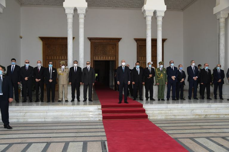 مراسم استقبال رفات شهداء المقاومة الشعبية الجزائرية - أرشيفية