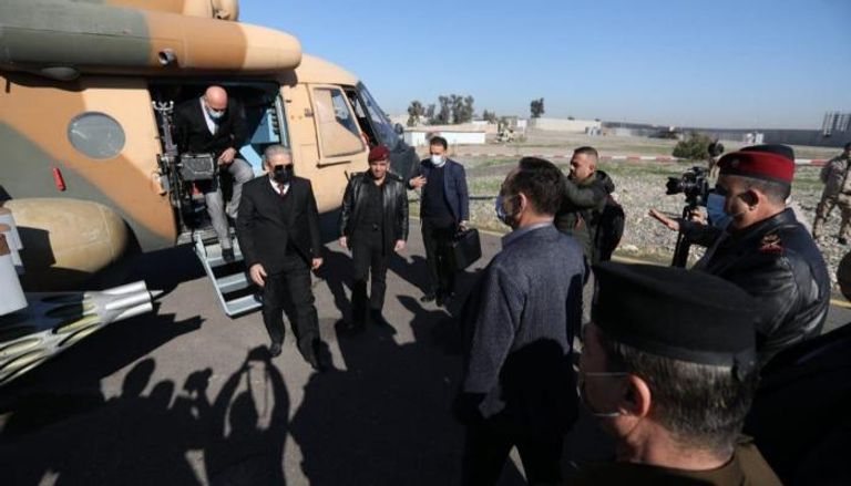 رئيس جهاز الأمن الوطني العراقي لدى وصوله إلى محافظة نينوى شمال العراق